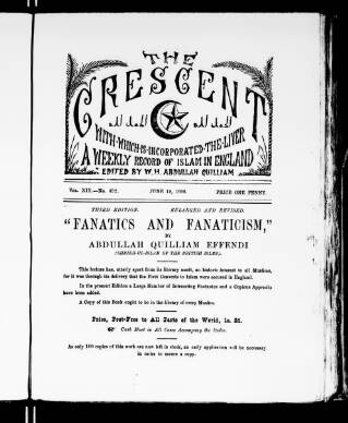 cover page of The Crescent published on June 18, 1902