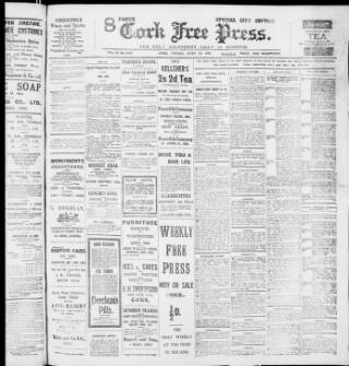 cover page of Cork Free Press published on June 18, 1915