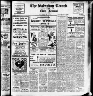 cover page of Saturday Record (Ennis) published on May 4, 1929