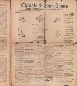 cover page of Cheadle and Tean Times published on June 18, 1920