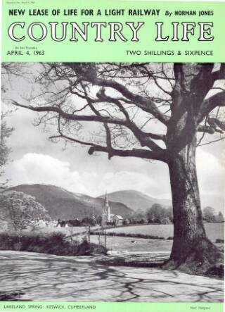 cover page of Country Life published on April 4, 1963