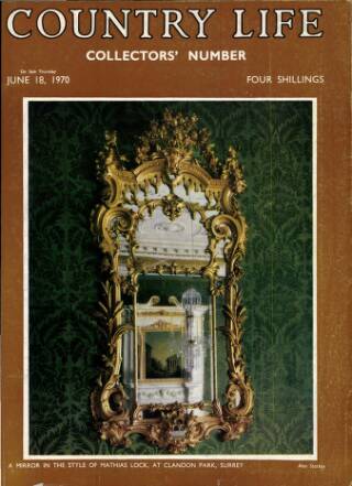 cover page of Country Life published on June 18, 1970