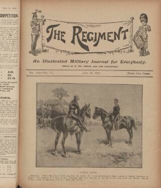 cover page of The Regiment published on June 18, 1898