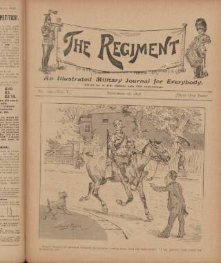 cover page of The Regiment published on September 17, 1898