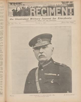 cover page of The Regiment published on August 3, 1901