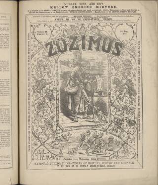 cover page of Zozimus published on May 24, 1871