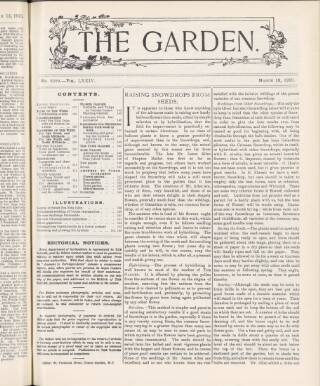 cover page of The Garden published on March 19, 1910