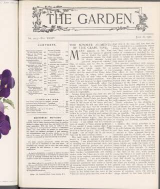 cover page of The Garden published on June 18, 1910