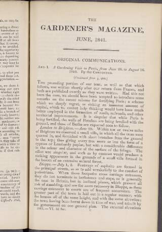 cover page of Gardener's Magazine published on June 1, 1841