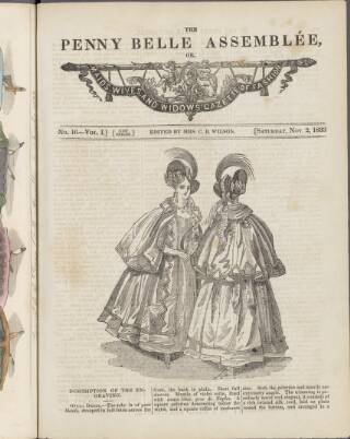cover page of La Belle Assemblée published on November 2, 1833