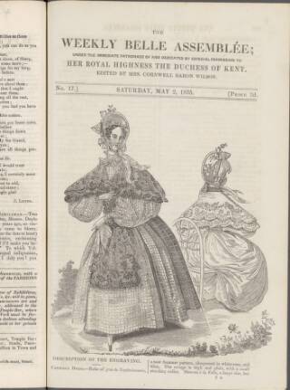 cover page of La Belle Assemblée published on May 2, 1835