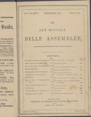 cover page of La Belle Assemblée published on September 1, 1864