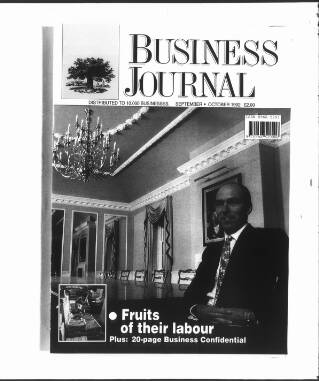 cover page of Business Journal (Hull) published on October 1, 1992